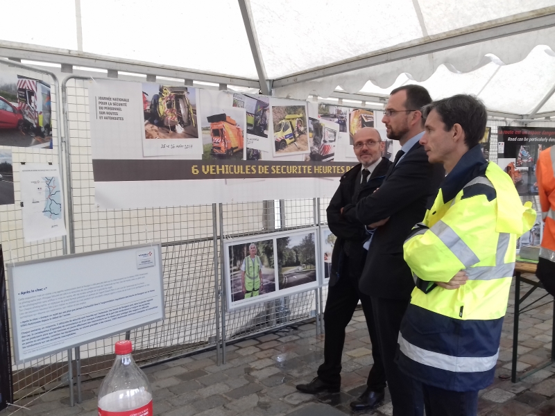 Le directeur de cabinet M. Samuel BOUJU avec le directeur-adjoint M. Didier CAUDOUX