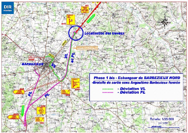 Plan de situation des travaux