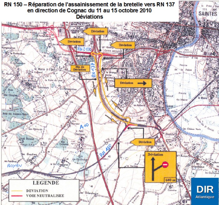 Plan de la déviation