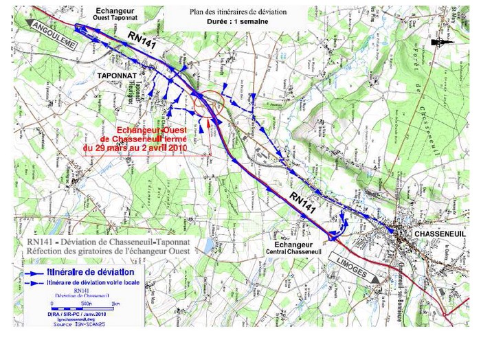 RN141 - Déviation de Chasseneuil-Taponnat