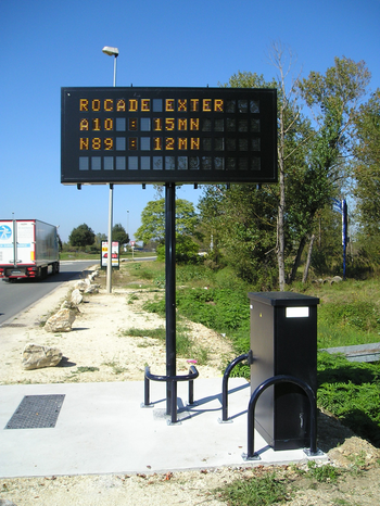En l’absence d’événements, le PMV affichera des temps de parcours