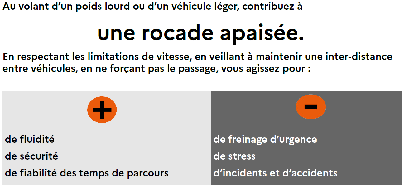 Interdiction de dépasser pour les poids-lourds