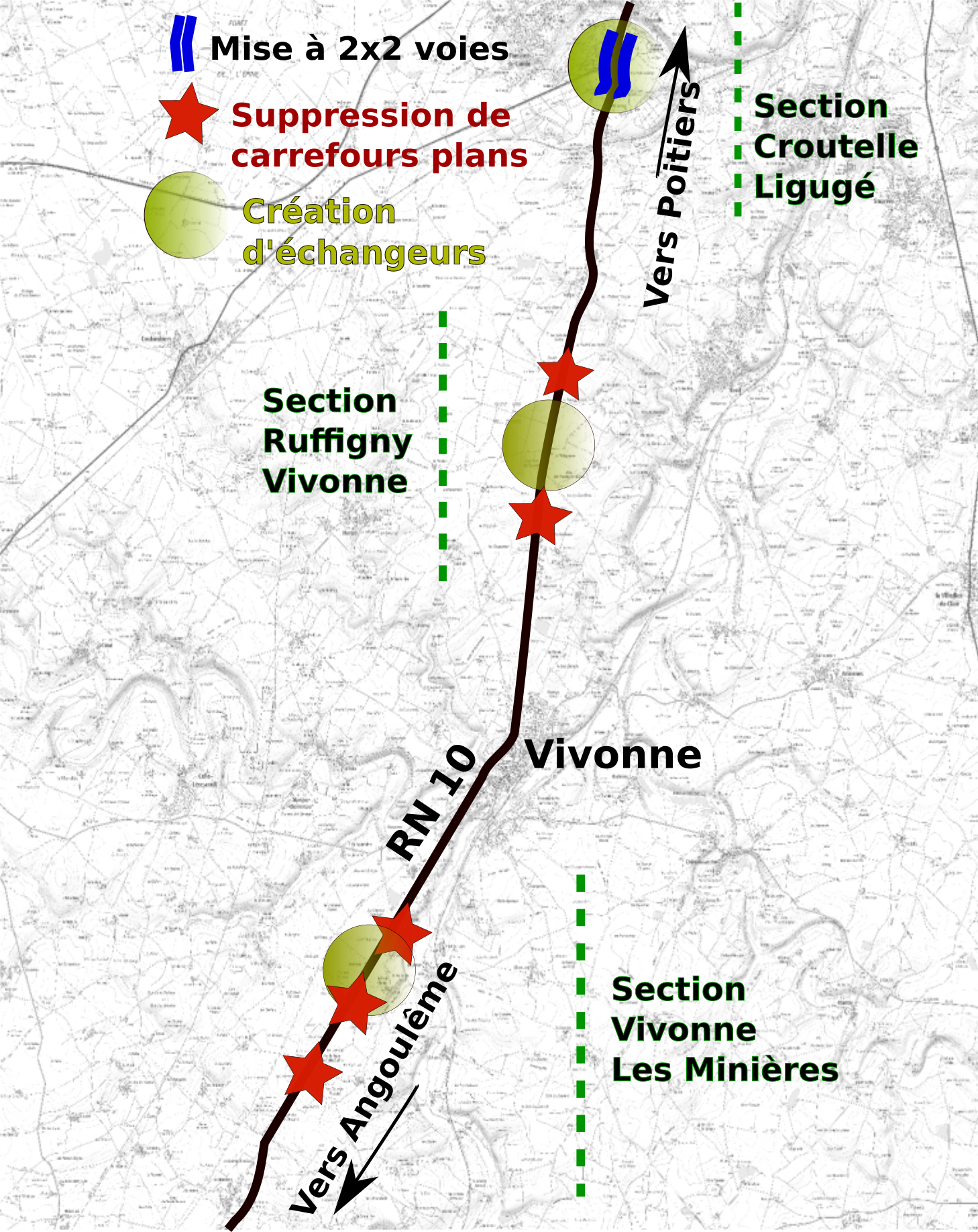 Localisation des secteurs du projet